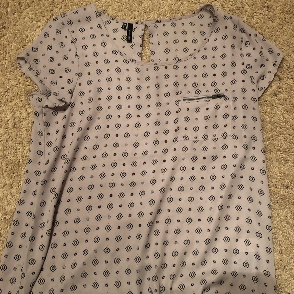Maurice’s shirt sleeve